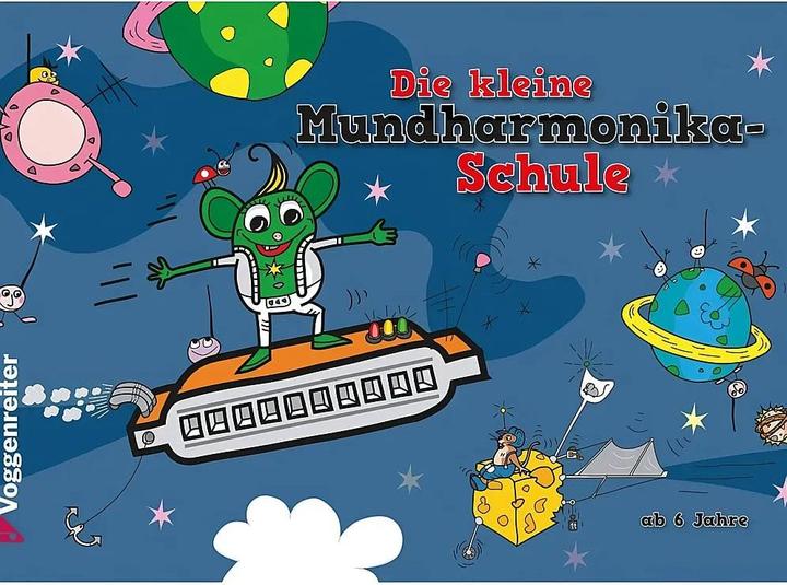 Actual product image 556 Buntes Mundharmonikaset (Harmonica, Diatonic)