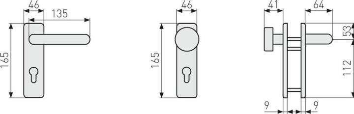 Immagine prodotto Abus Set di protezione antincendio ABTS21523 (Maniglia della porta)
