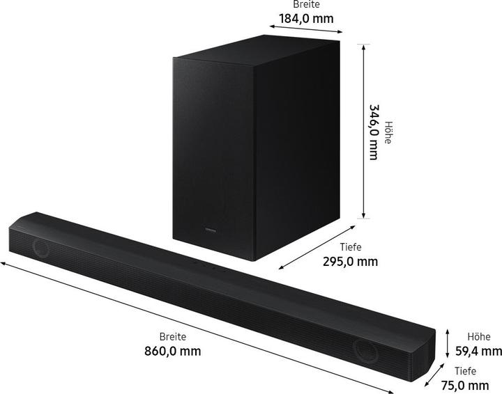 Produktbild Samsung Soundbar HW-B550 (410 W, 2.1 Kanal)