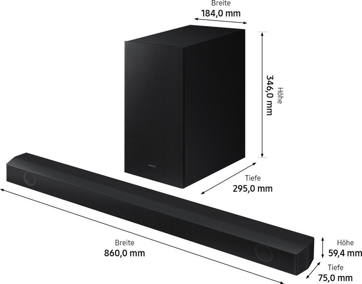 Actual product image Samsung HW-B550 (410 W, 2.1 Channel)