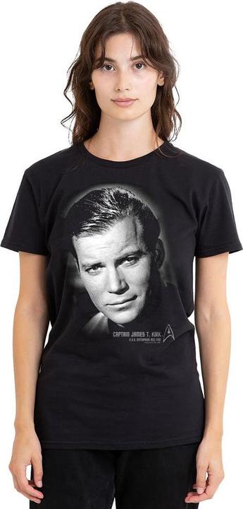 Actual product image Unisex Adult Captain Kirk Portrait T-Shirt (XXL)
