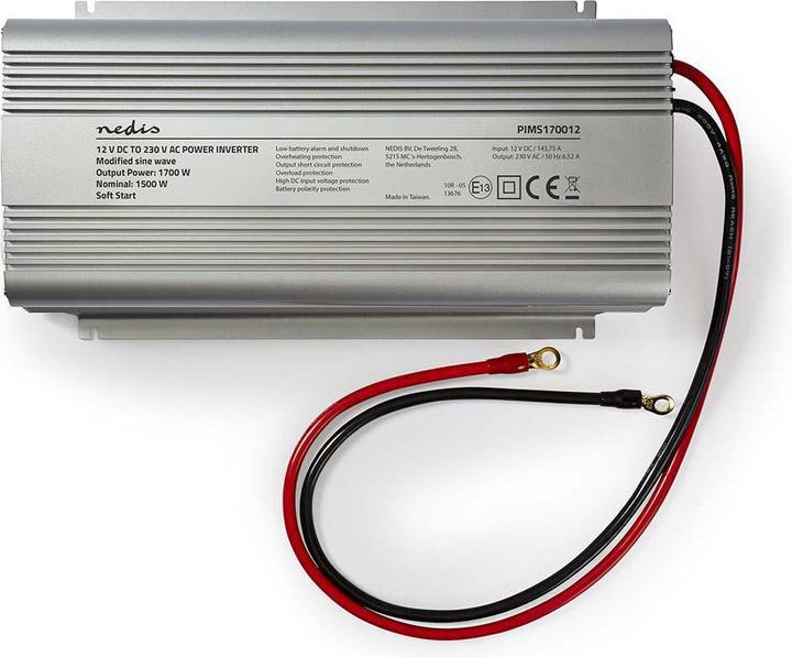 Actual product image Nedis Power Inverter modified sine waves| Input voltage 12 VDC|