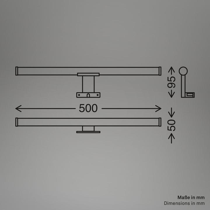 Produktbild Briloner BASU Bad Spiegelleuchte - Chrom (1000 lm)