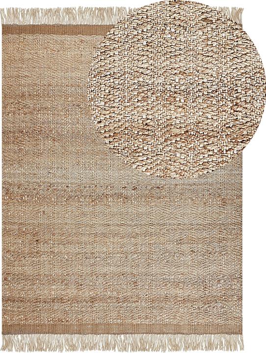 Produktbild Beliani Teppich aus Jute Beige 160 x 230 cm ABANA (230 x 160 cm)