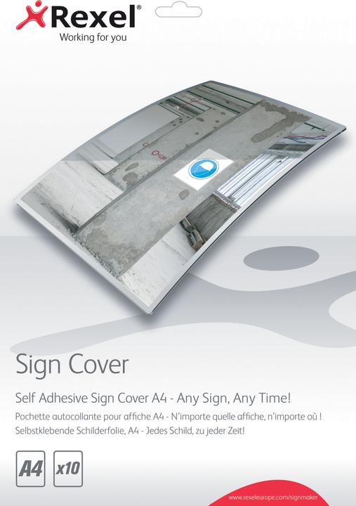 Produktbild Rexel Schilderfolie Sign Cover (A4, 10 Stk., 125 µm)