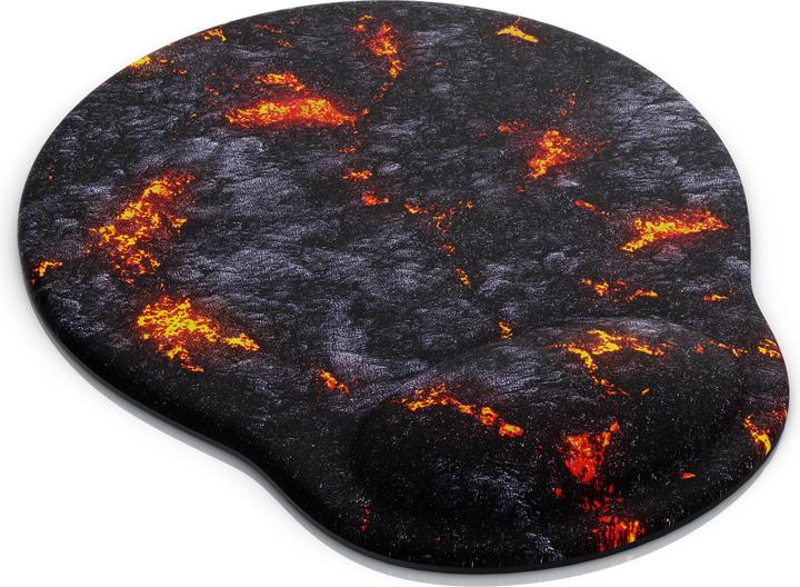 Produktbild Titanwolf Gaming Mauspad mit Handgelenkauflage, Office Gel Mausmatte mit Handgelenkpolster, Lava