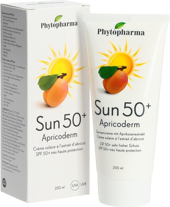 Actual product image Phytopharma Sun LSF50+ Tb 200 ml (Suntan cream, SPF 50+, 200 ml)