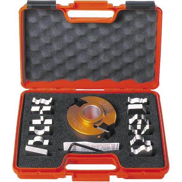 CMT, Comparatore + micrometro, 692.013.04 Profilmesserkopf ohne Begrenzung 120x50x40 mm ALU MEC + 13 Messer