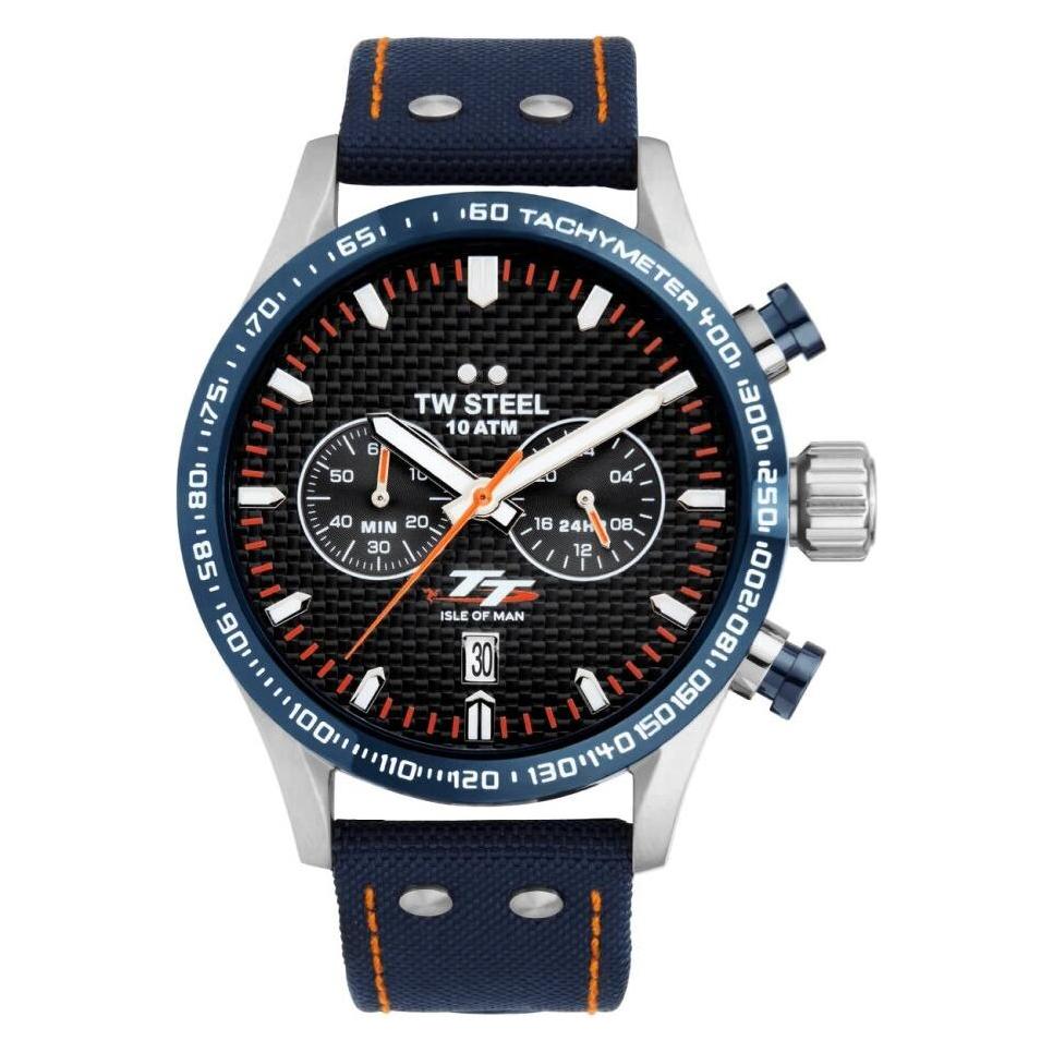 Tw Steel, Armbanduhr, VS128, Silber, (Chronograph, 45 mm)