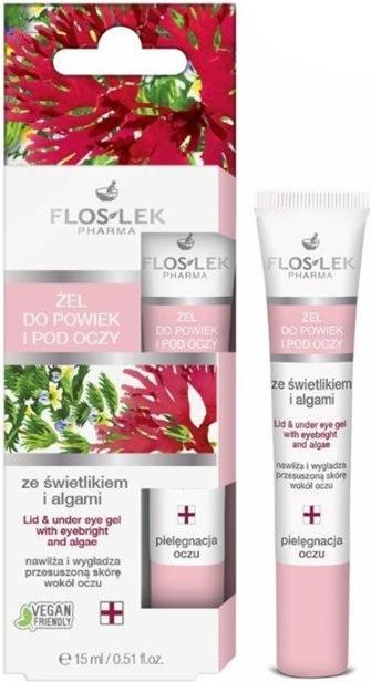 Actual product image Floslek Pharma Lid & Under Eye Gel eyelid and eye gel with firefly and algae 15ml (Gel, 15 ml)