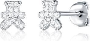 Image du produit JVD Silver Earrings Teddy Bears With Zircons