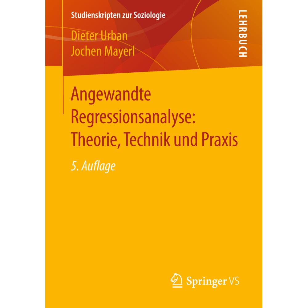 Regressionsanalyse: Theorie, Technik und Anwendung, Fachbücher von Jochen Mayerl, Dieter Urban