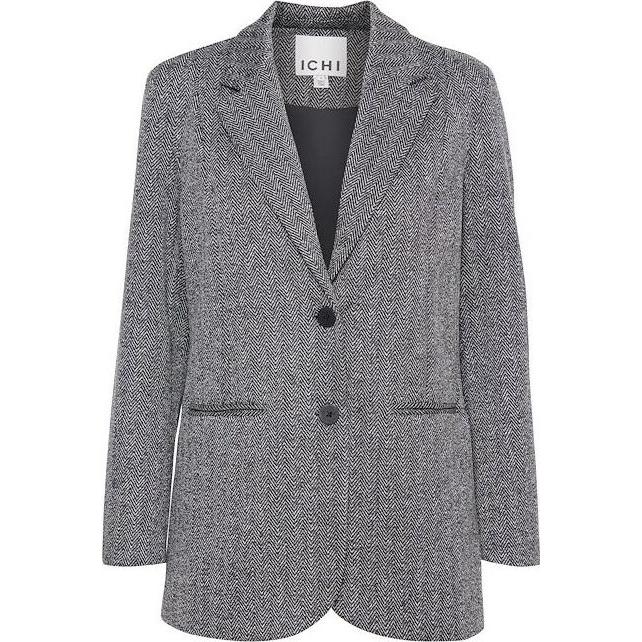 Ichi, Damen, Anzug, blazer damen ihkate jacquard, Schwarz, (S)