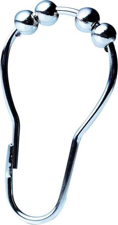 Actual product image Ridder Roller Shower Curtain Hooks Metal (12 PC