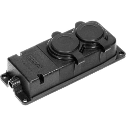 Orno Rozdzielacz Warsztatowy 2x Gniazda Ip44 Guma, Batterie + pile