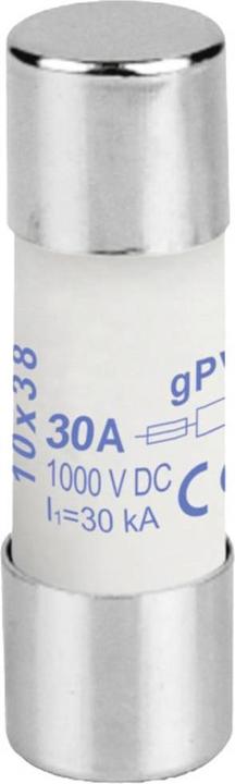 Actual product image Weidmüller FUSE 10X38 30A 1000 VDC GPV S Fine-wire fuse 30 A Contents 1 pc. (30 A)