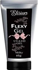 Actual product image Elisium Flexy Gel Gel For Extension Claw Milky 65G (Body gel)