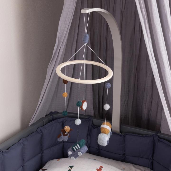 Produktbild Sebra Mobile-Halter aus Holz, grau