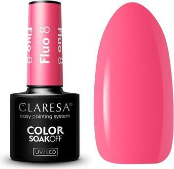 Actual product image Claresa 8 Fluorescent UV Nail Polish 5ml (Rose, UV gel varnish)