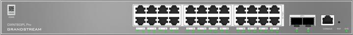 Image du produit Grandstream GWN7803PL PRO ? Switch administrable Enterprise Layer 2++ ? 24Ã Gigabit RJ45 (PoE/PoE+) + 2Ã (26 ports)