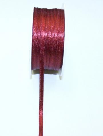 Produktbild Pattberg Geschenkband Satin 3mmx10m bordeaux, Satinband aufgewickelt (Geschenkband)