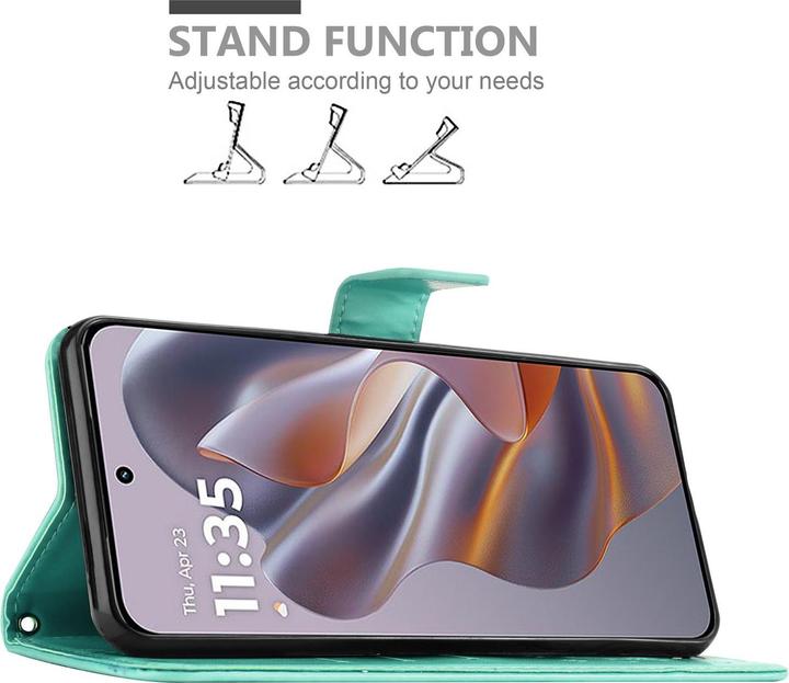 Produktbild Cadorabo Hülle für Motorola Moto Edge 50 Neo mit Blumen Muster (Motorola Moto Edge 50)