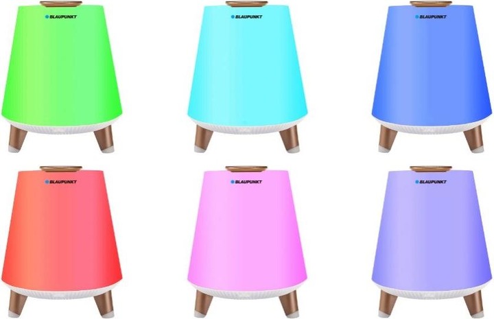 Produktbild Blaupunkt BT25LAMP Tragbarer Lautsprecher Tragbarer Stereo-Lautsprecher Weiss 10 W (Akkubetrieb)