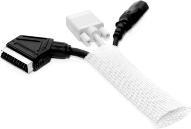 Immagine prodotto Multibrackets Calze con cavo, D=20mm, L=10m, bianco, elastico (1000 cm)