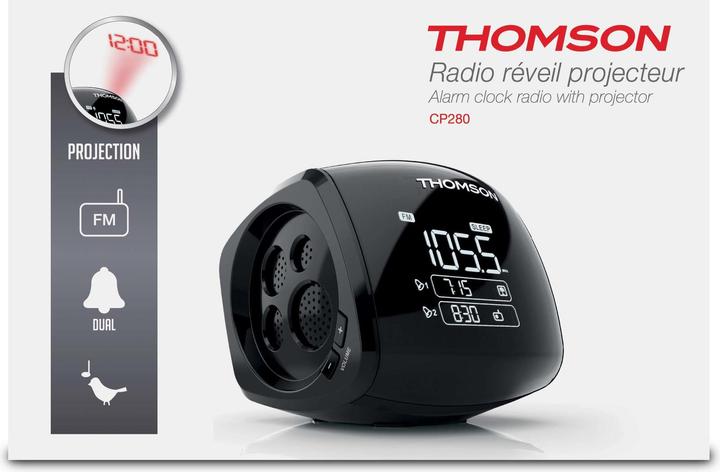 Image du produit Bigben Thomson Radio-réveil CP280 TH753033 noir