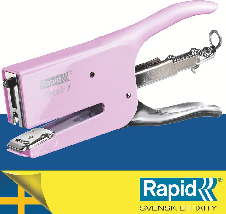Immagine prodotto Rapid Cucitrice Classic K1 Retro Strawberry Cream, rosa (50 lamelle)