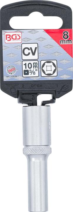 Actual product image BGS Socket, Hexagon, deep 10 mm (3/8") Drive 8 mm (8 mm)