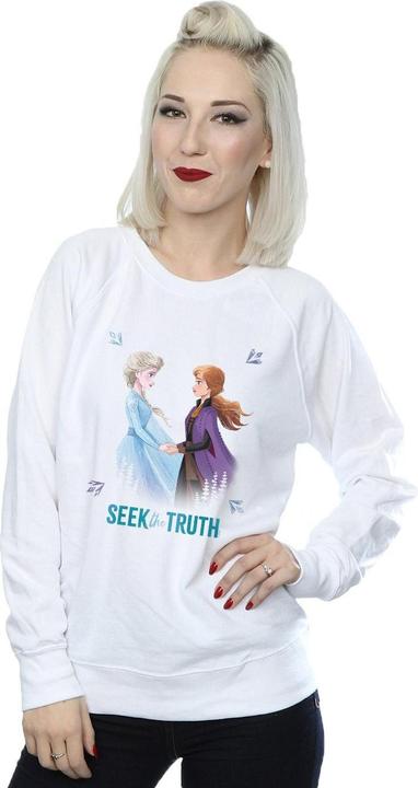 Actual product image Disney Womens/Ladies Frozen 2 Elsa And Anna Seek The Truth Sweatshirt (M)