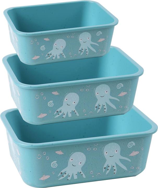 Actual product image Stoneline Awave Set of storage box, 400/730/1300 ml, Turquoise, 3 pcs (0.40 l)