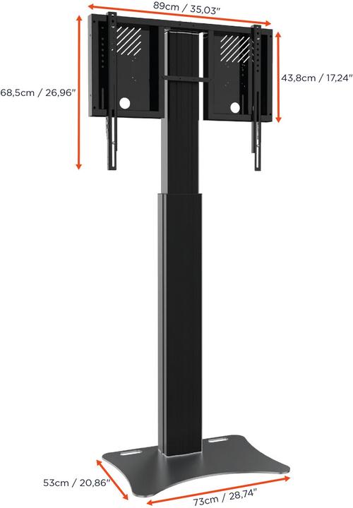 Actual product image Celexon Electric Stand Expert Adjust 4286PB - 90 cm Black (86", 136 kg)