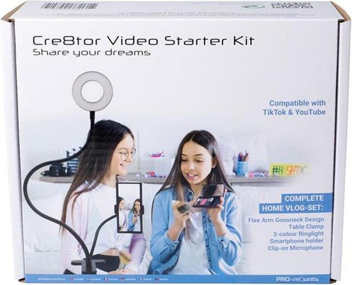 Actual product image PRO-mounts Cre8tor Video Starter Kit (Ring light, Video light)
