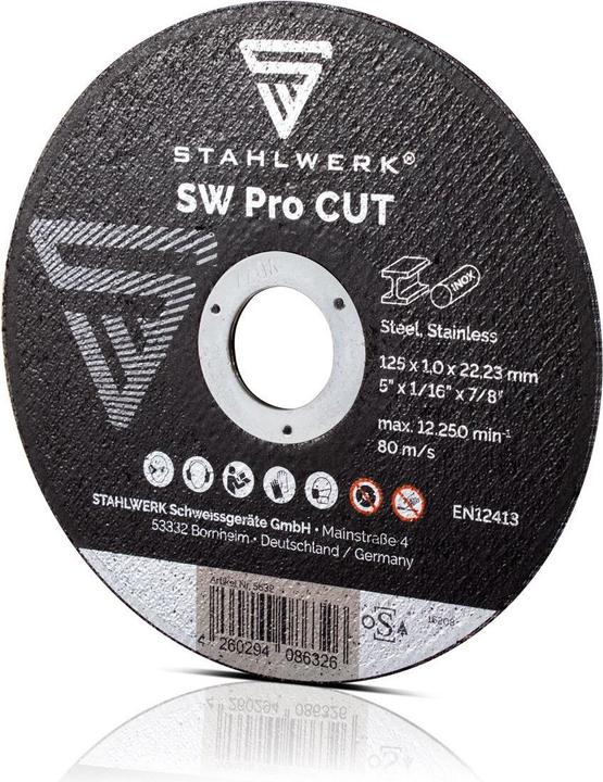 Produktbild Stahlwerk Trennscheibe SW Pro CUT 25er Set 125 x 1,0 x 22,23 mm