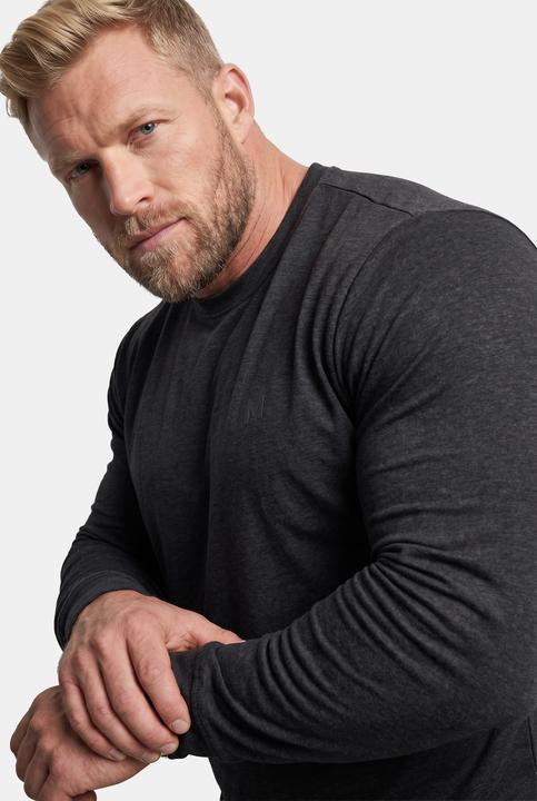 Produktbild Men+ Langarmshirt, Bauchfit, Spezialschnitt, Basic, Rundhals, bis 10 XL (10XL)