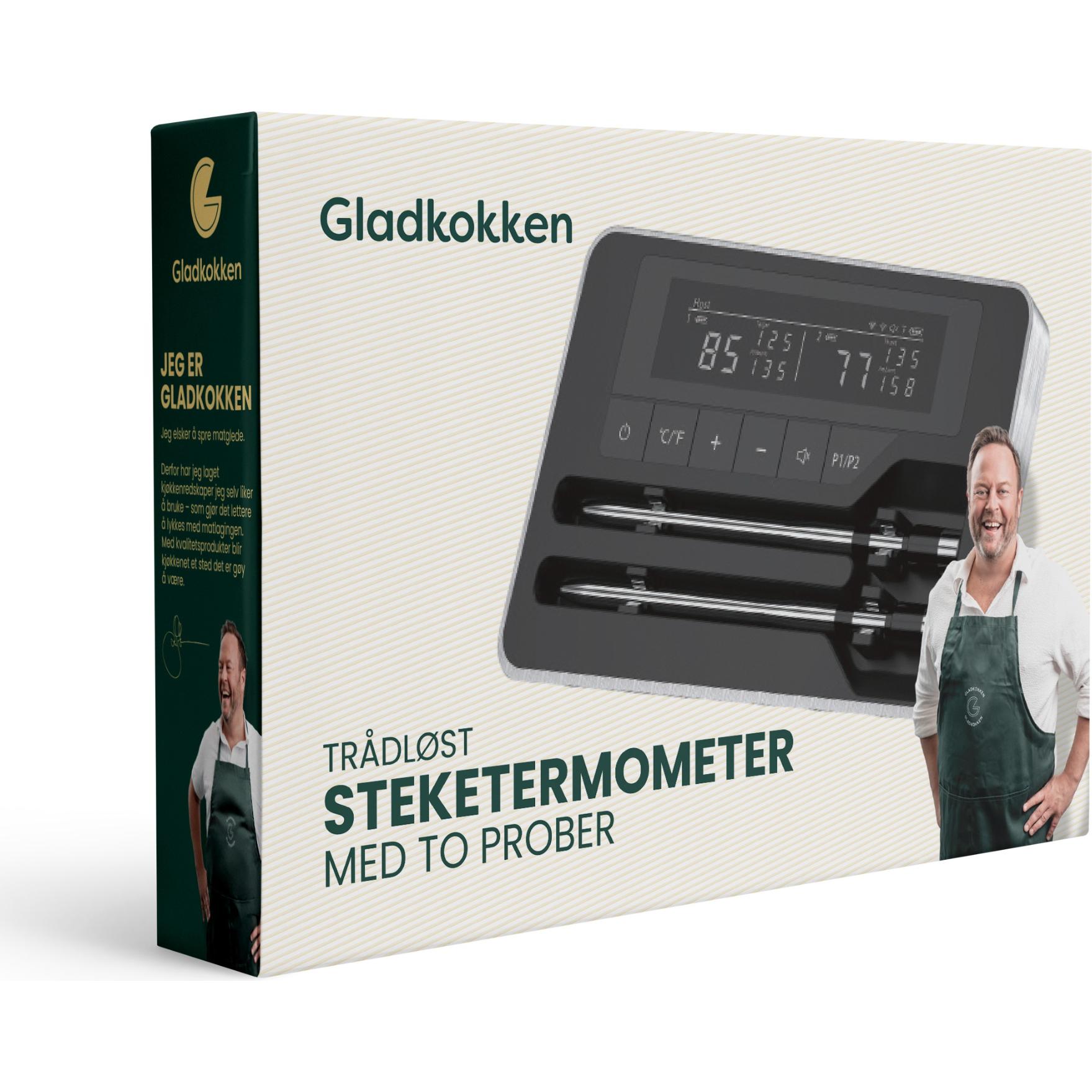 Gladkokken, Termometro BBQ, - Meat Thermometer - Dual