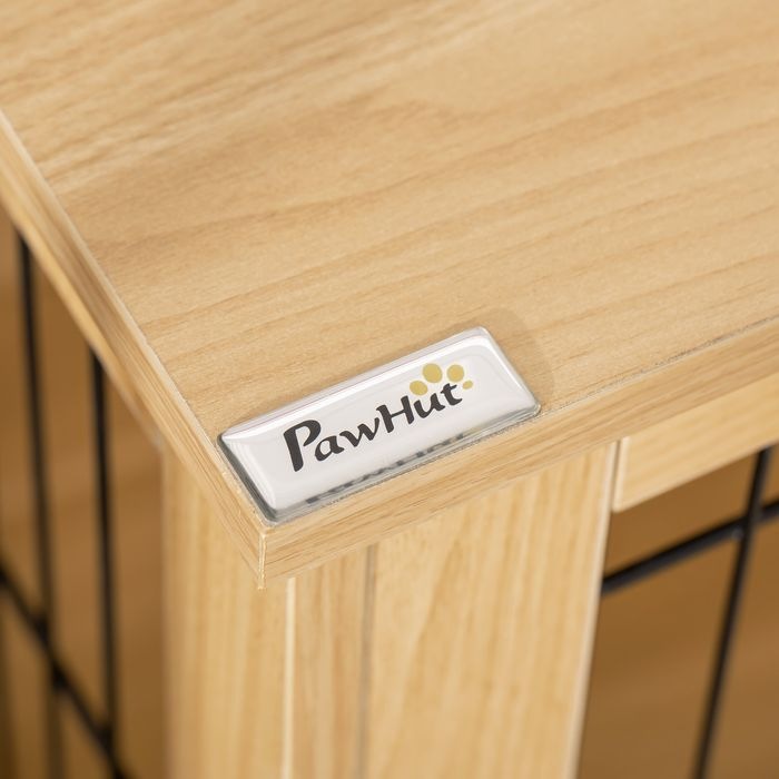 Immagine prodotto Swisshandel24 Gabbia per cani in legno Scatola da trasporto con design rialzato Scatola per cani Gabbia da (Cane)