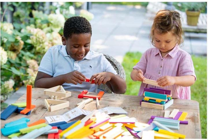 Image du produit Dorjee Bouwplankjes ensemble de 200 pièces