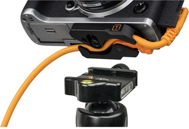 Actual product image Tether Tools LeverLock&Cable Kit Optima 10G rechts orange 4,6m (4.60 m, USB 3.2 Gen 2)