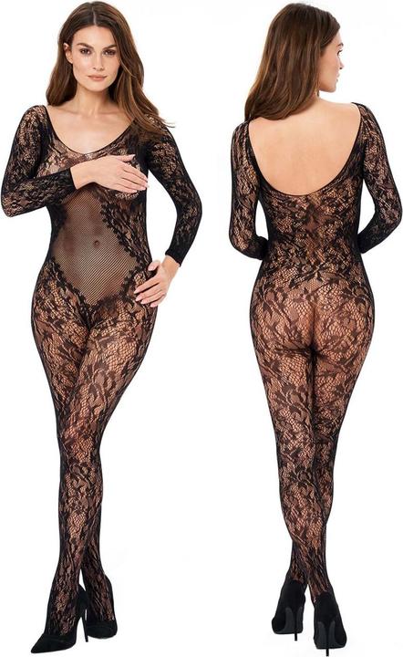 Produktbild Kotek BG004 bodystocking black S/M/L, Hochwertiges, elastisches Material für eine schmeichelhafte Passform (S, M, L)