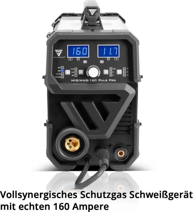 Produktbild Stahlwerk Schweissgerät MIG MAG 160 Puls Pro IGBT Kombigerät mit 160 Ampere