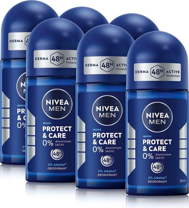 Actual product image NIVEA MEN Multipack Protect & Care Roll-on (6 Stück) (Roll-on, 50 ml)