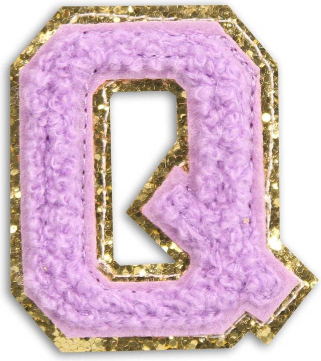 Actual product image PhoneLook Sticker Sticker for mobile/tablet/computer 3D embroidered purple letter Q