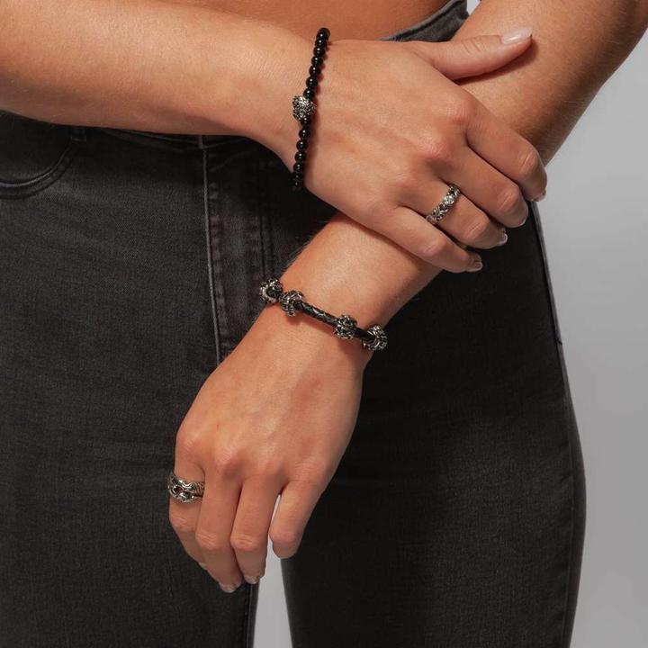 Immagine prodotto Bijouteria Bracciale (20 cm, Cuoio, Acciaio inossidabile)