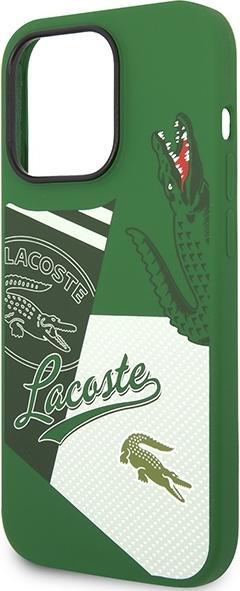 Produktbild Lacoste Hardcase Liquid Silicone Patchwork für Apple iPhone 14 Pro - green (Apple iPhone 14 Pro)