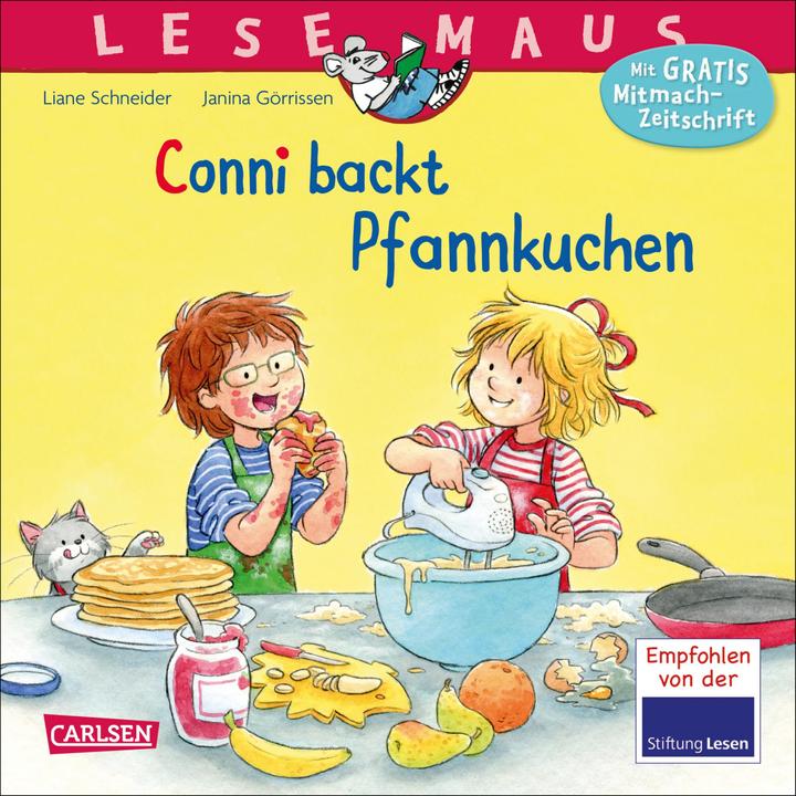Produktbild LESEMAUS 123: Conni backt Pfannkuchen (Deutsch, Liane Schneider, 2018)