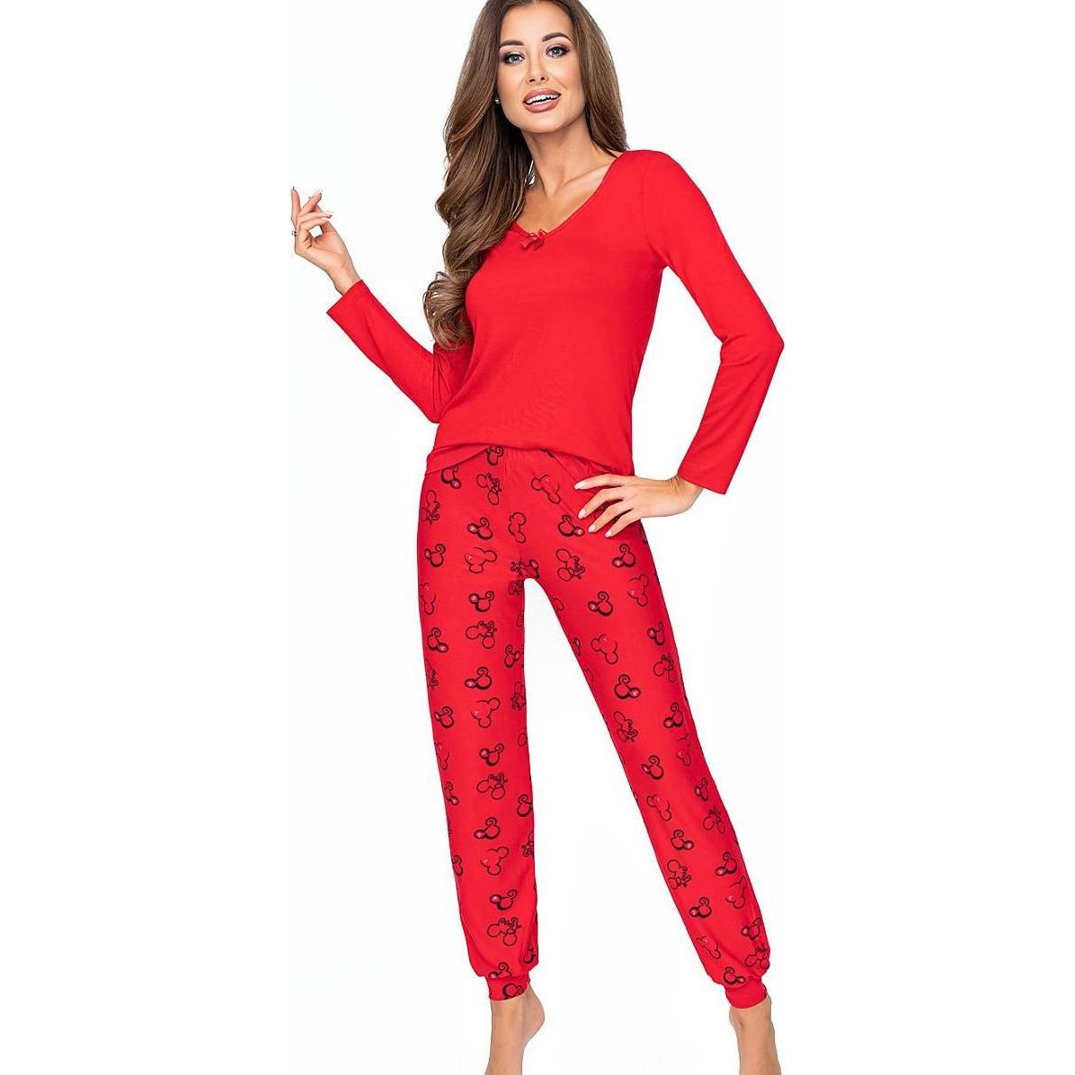 Donna, Damen, Pyjama, Pyjama, Rot, (42)