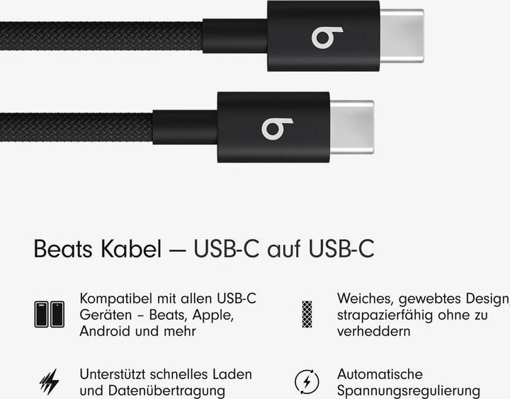 Image du produit Apple Beats USB C — USB C Woven (1.50 m, USB 2.0, 60 W)